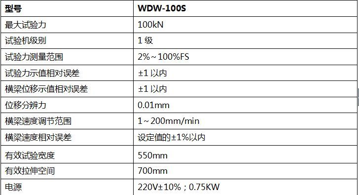 100KN數(shù)顯式電子萬(wàn)能試驗(yàn)機(jī)